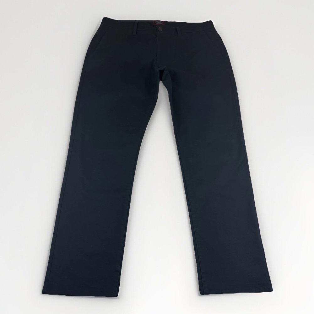 Untuckit St Clair Pants Mens 34x32 (36x29) Blue Straight Fit Chinos Slacks READ